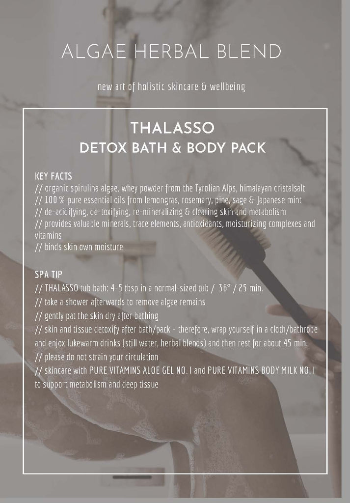 ALGAE HERBAL BLEND - THALASSO DETOX BATH & BODY PACK