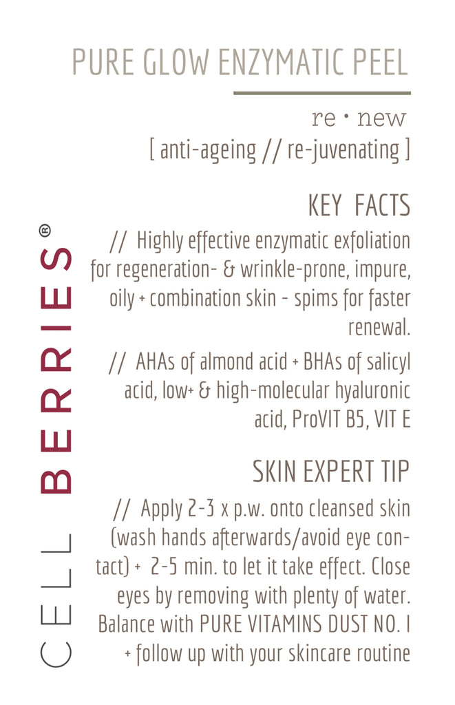 CELLBERRIES® - PURE GLOW ENZYMATIC PEEL